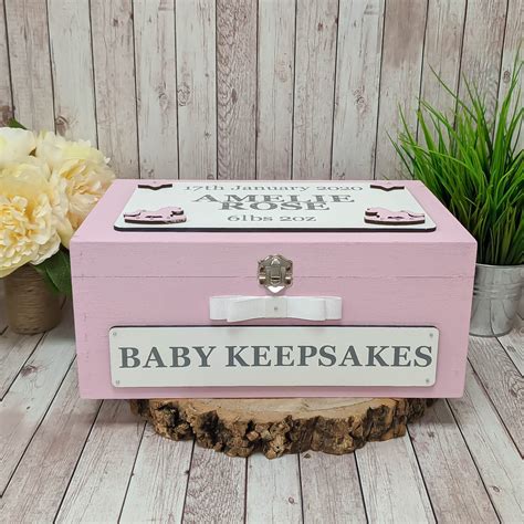 personalized baby metal keepsake box|baby girl personalized keepsake gifts.